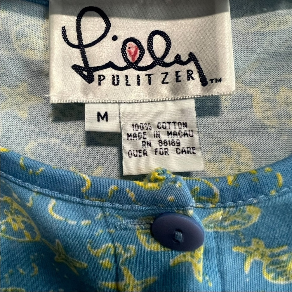 Vintage Lilly Pulitzer Sand Dollar, Turtle Midi Dress, in Excellent Condition - Picture 2 of 6